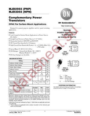 MJD2955T4 datasheet  